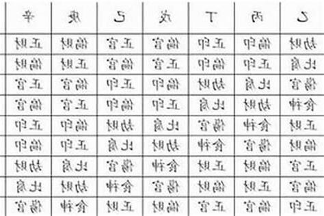 八字 主星 副星